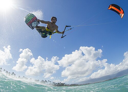 Kite surfing