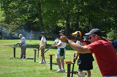 Clay pigeon shooting