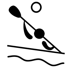 Canoe polo pictogram