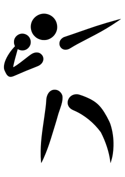 Shot put pictogram