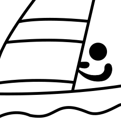 Sailing pictogram