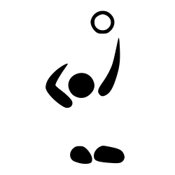 Sitting volleyball pictogram