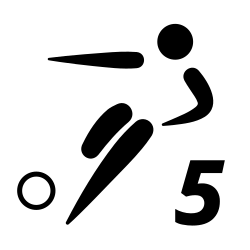 Five-a-side football pictogram