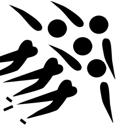 Short-track speed skating pictogram