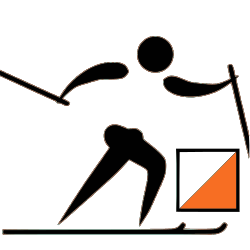 Ski orienteering pictogram