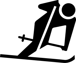 Downhill pictogram