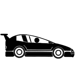 Auto racing pictogram