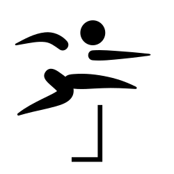 Hurdling pictogram