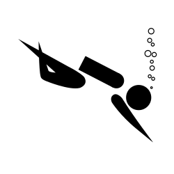 Scuba diving pictogram