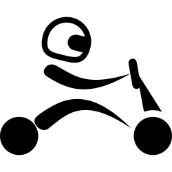 Kart racing pictogram