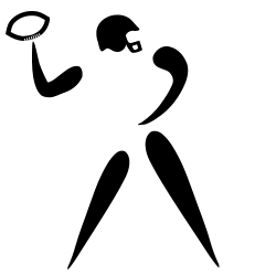 Canadian football pictogram