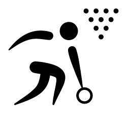 Ten-pin bowling pictogram