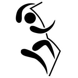 Sport climbing pictogram