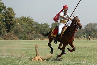 Tent pegging