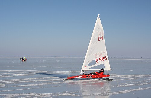 Ice sailing