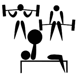 Powerlifting pictogram