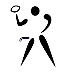 Flag football pictogram