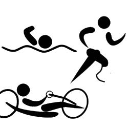 Para triathlon pictogram