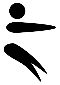 Long jump pictogram