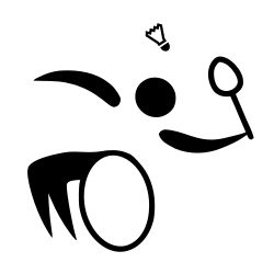 Para badminton pictogram