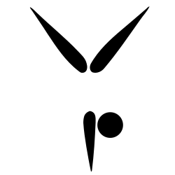 Artistic gymnastics pictogram