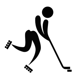 Inline hockey pictogram