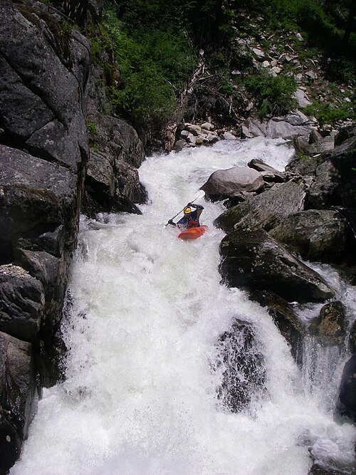 Whitewater kayaking