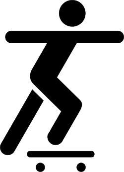 Skateboarding pictogram