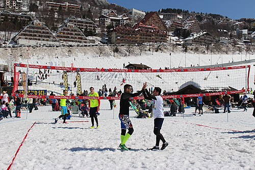 Snow volleyball