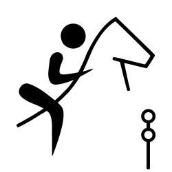 Show jumping pictogram