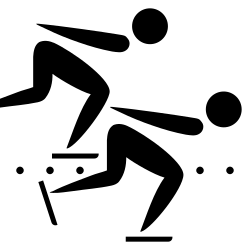 Long track speed skating pictogram