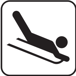 Sledding pictogram