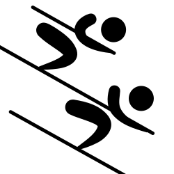 Ski cross pictogram