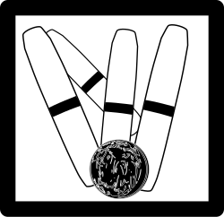 Candlepin bowling pictogram