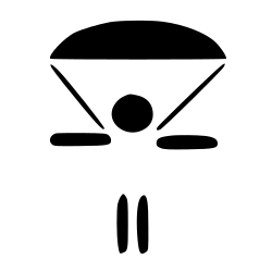 Skydiving pictogram