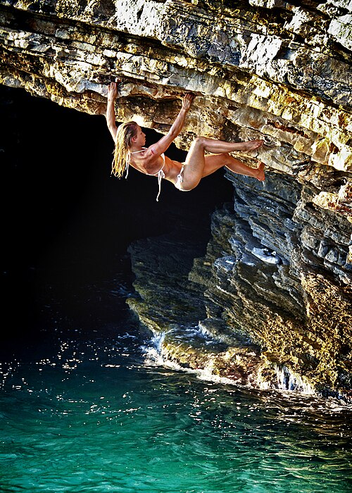 Deep-water soloing