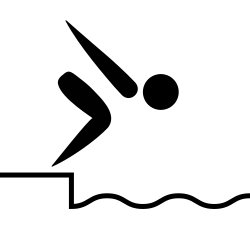 Competitive swimming pictogram
