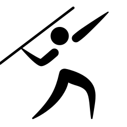 Javelin throw pictogram