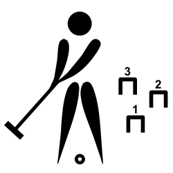 Gateball pictogram
