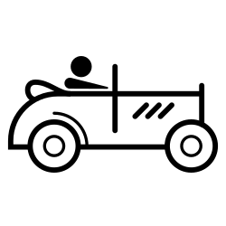 Automobile sport pictogram