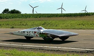 Solar car racing