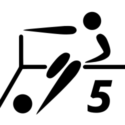 Indoor soccer pictogram