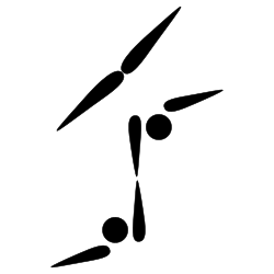 Acrobatic gymnastics pictogram
