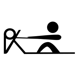 Indoor rowing pictogram