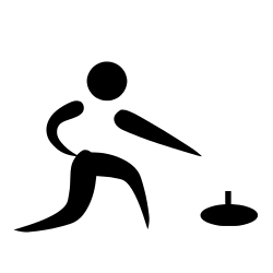 Icestock sport pictogram