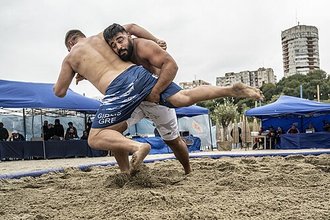 Beach wrestling